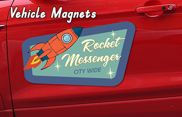 Rocket Messanger Vehicle Magnet